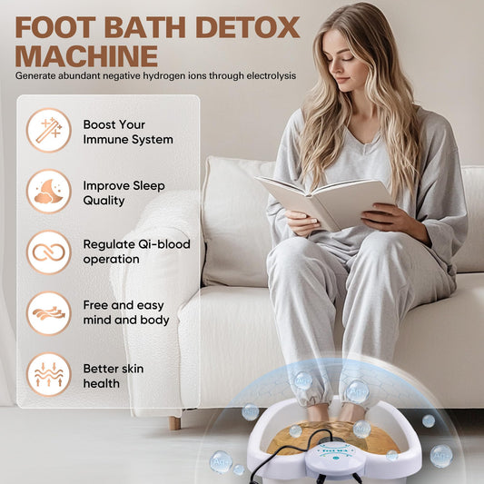 Idudbid foot detox machine with basin and ionic arrays