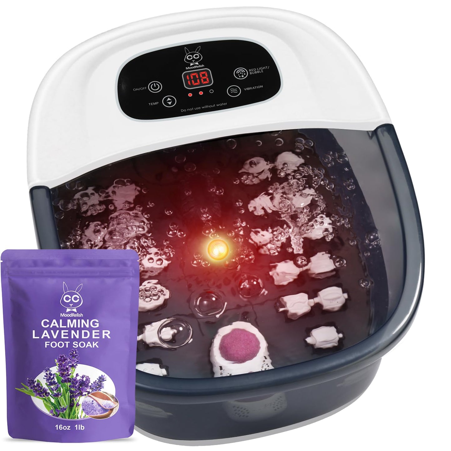 Lifestyle shot of MoodRelish foot massager in home setting