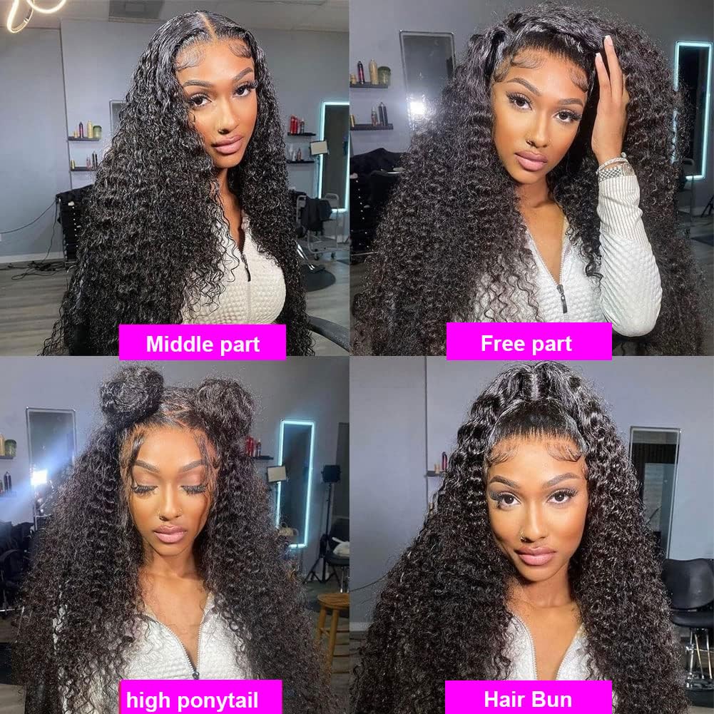 The machine double weft detailing of the Aomllute human hair wig highlighting shedding-free design.