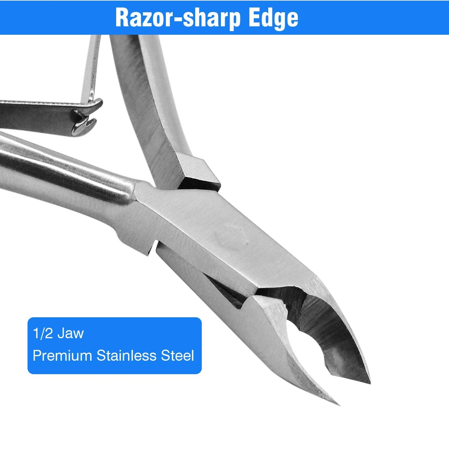 Detailed shot of double-spring mechanism on Koyata nipper