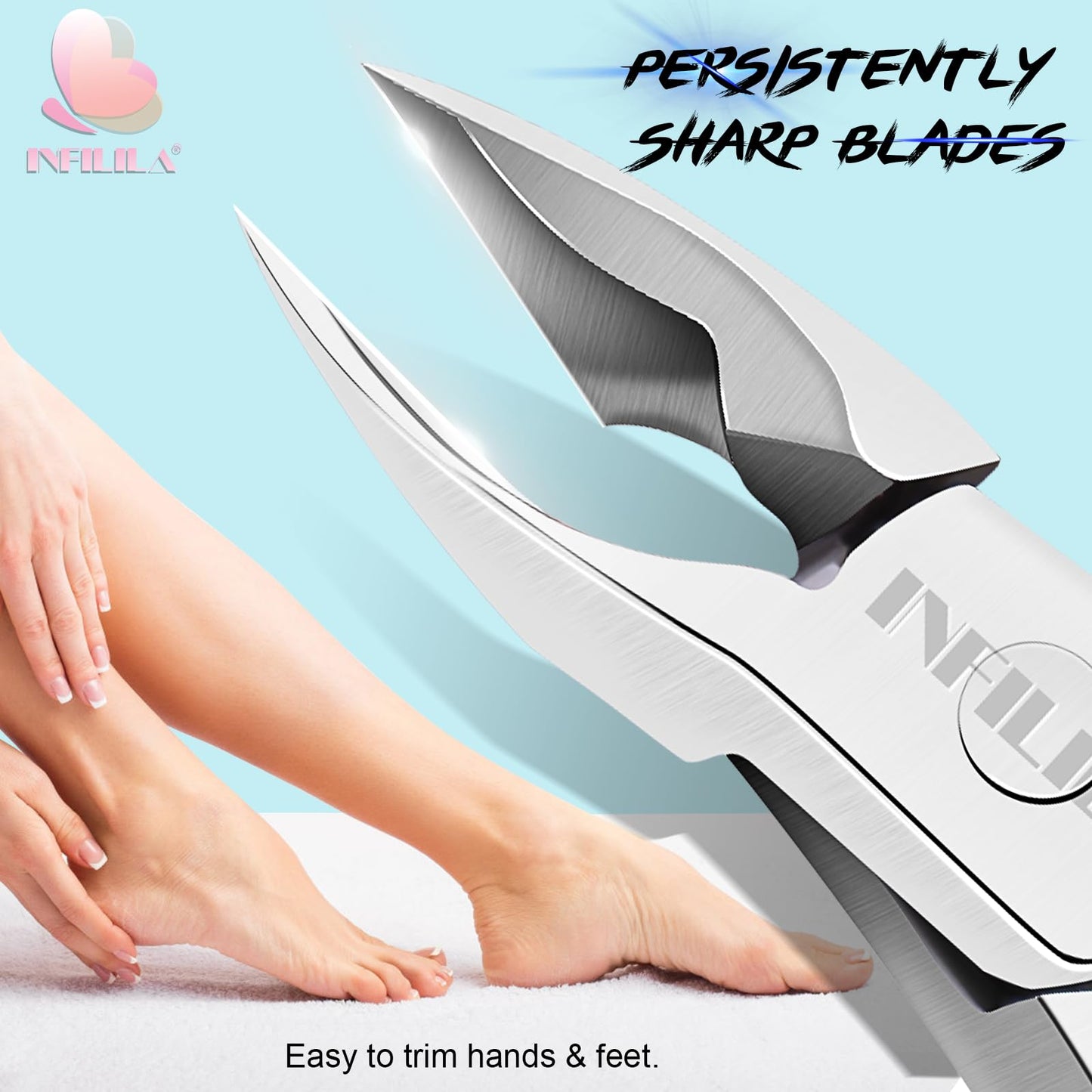 NXJ INFILILA professional nail care clipper packaging for home and salon use