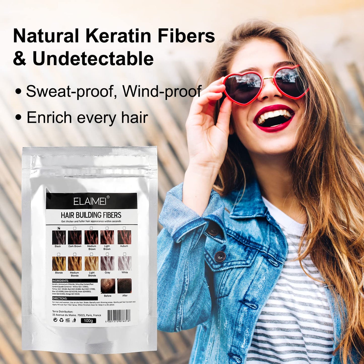 USA imported premium personal care cosmetic concealer for fine hair thickness