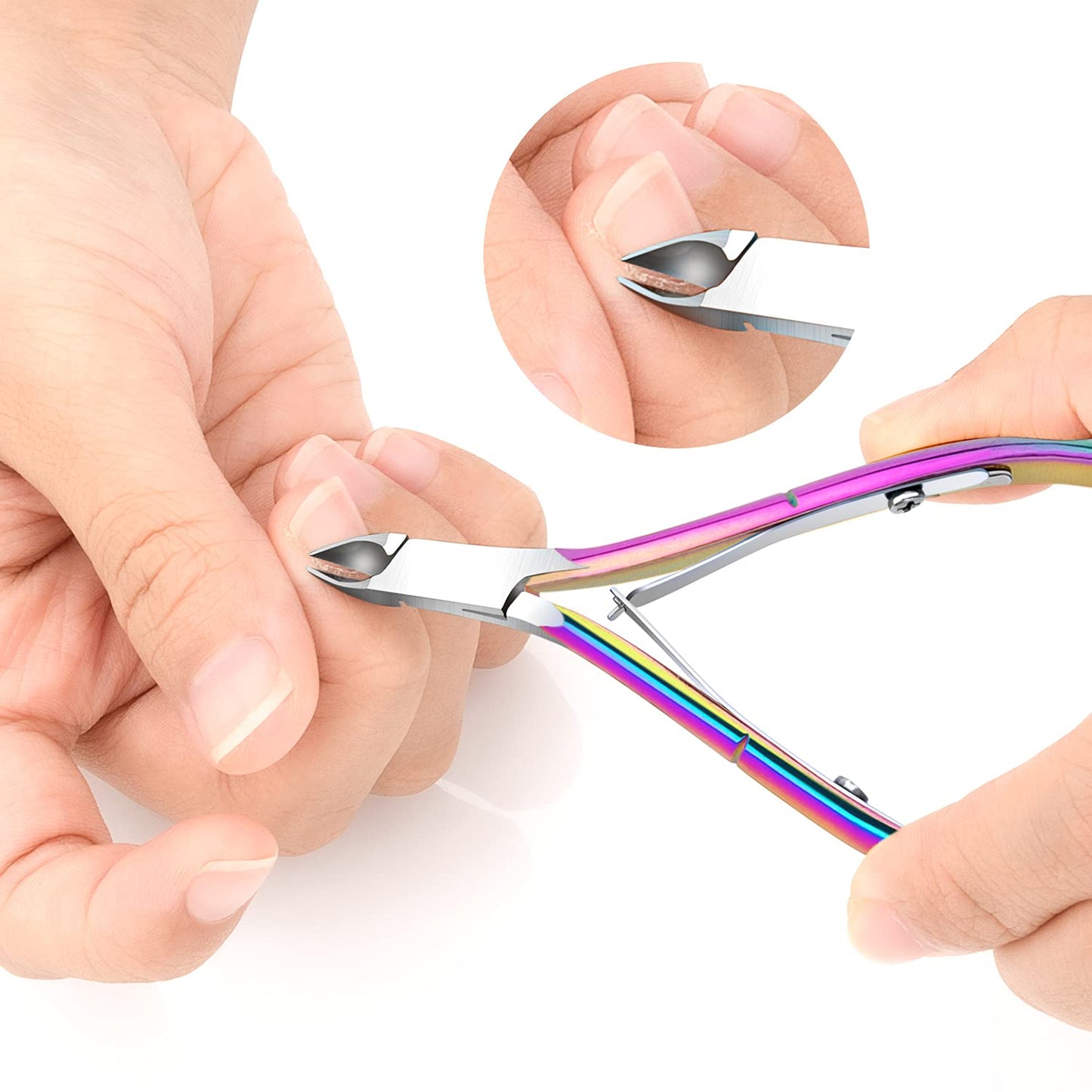 Awpeye cuticle nipper blade precision detail view