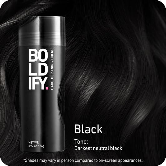 Boldify hair thickening powder containers displaying the premium dual pack packaging.