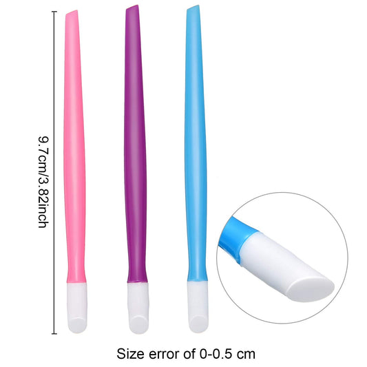 Assorted colors of BBTO plastic handle nail cleaners