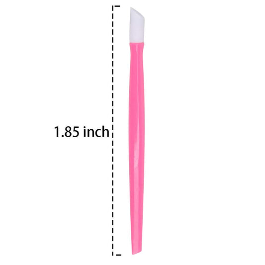 Ergonomic grip detail of Soft 'N Style pink cuticle tool