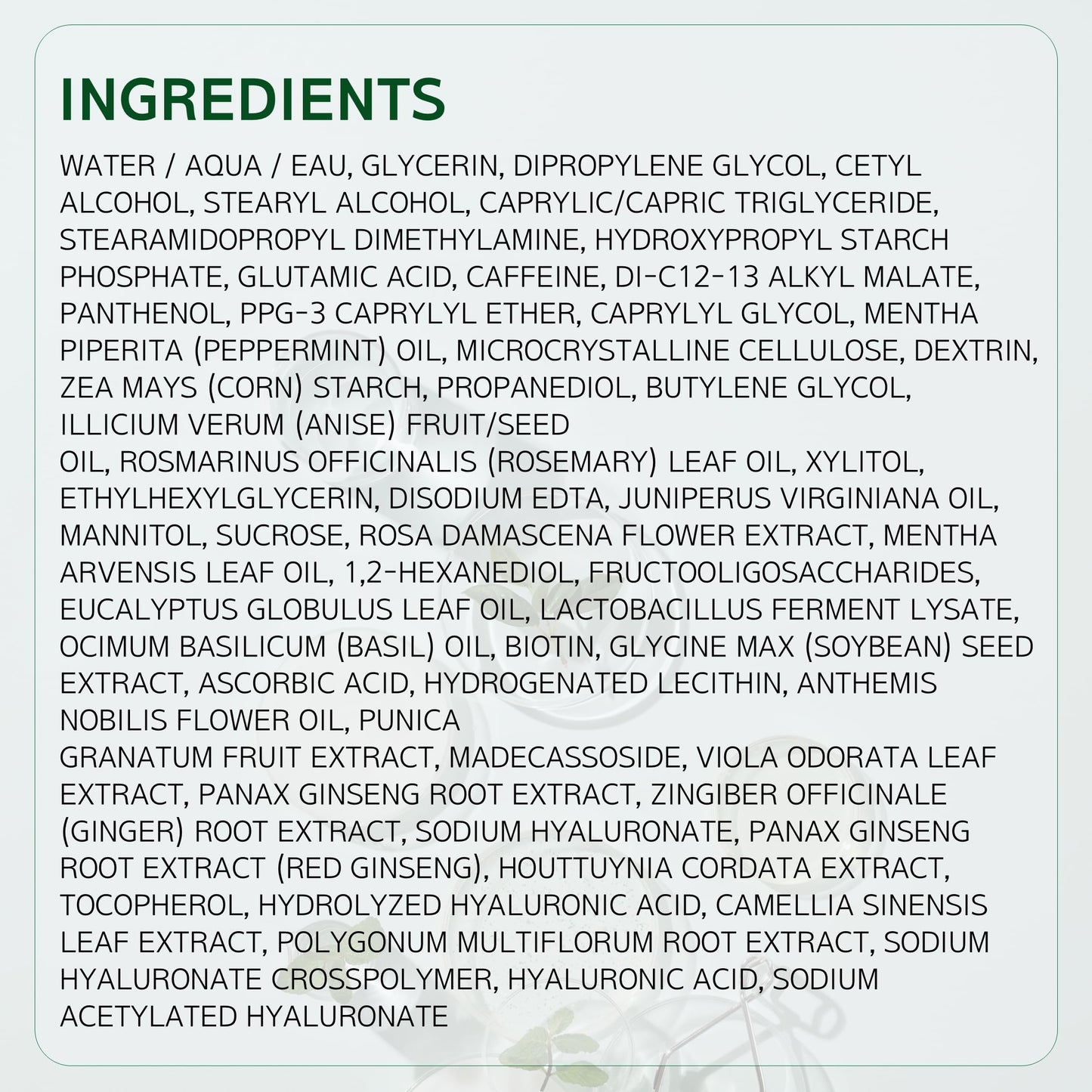 Labo H vegan hair loss care treatment set