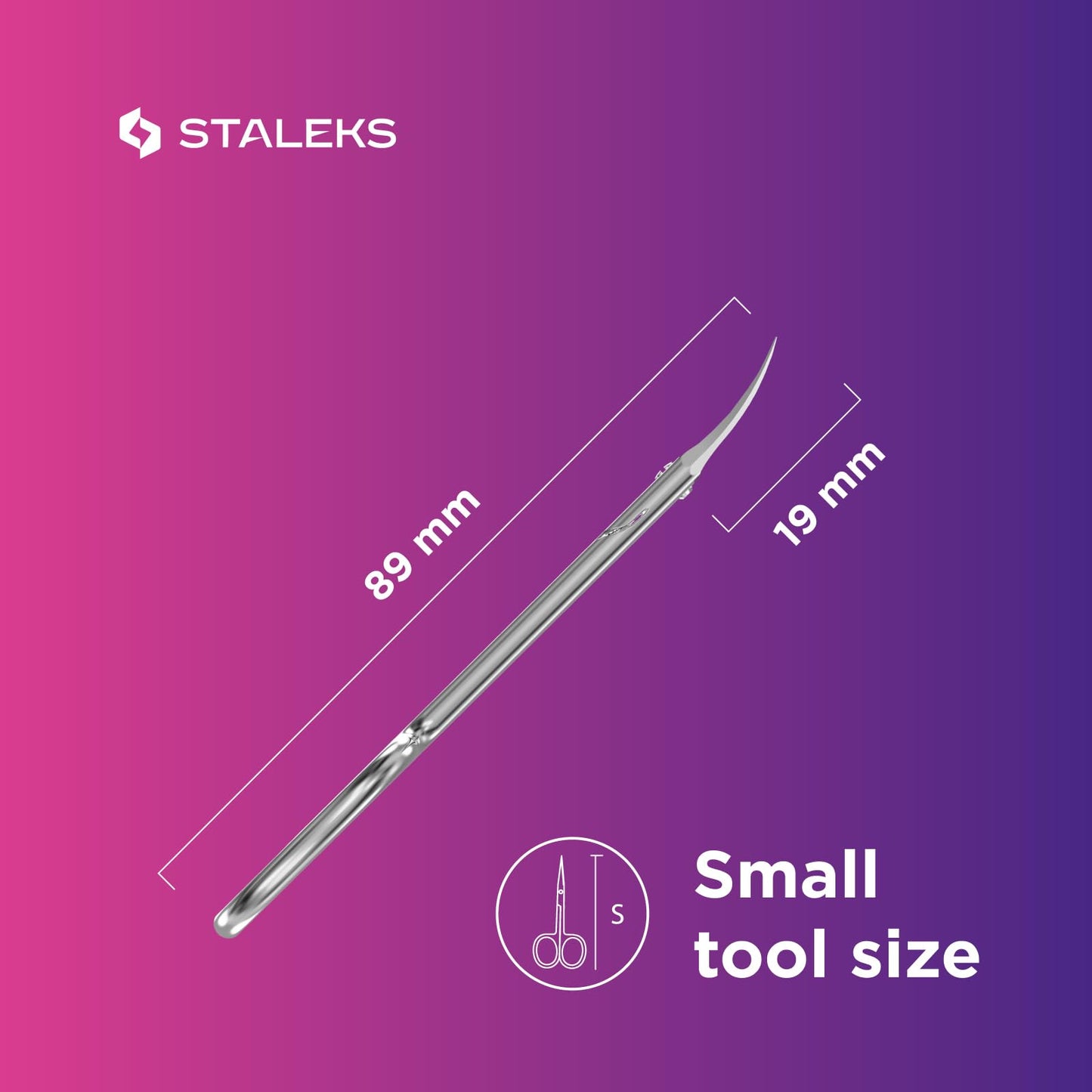 Authentic Staleks Pro Expert 11 Type 1 packaging for premium left handed beauty tools.