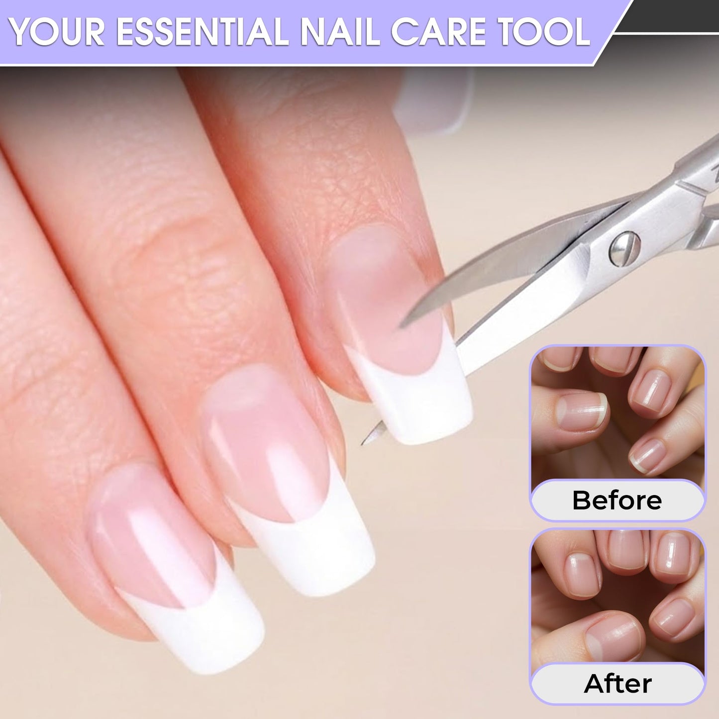 Premium packaging look of the EM Beauty surgical grade pedicure tool inside its sleek travel pouch.