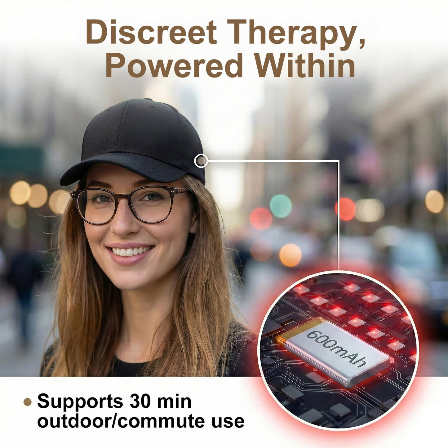 Packaging for Cilate red light therapy hair growth device
