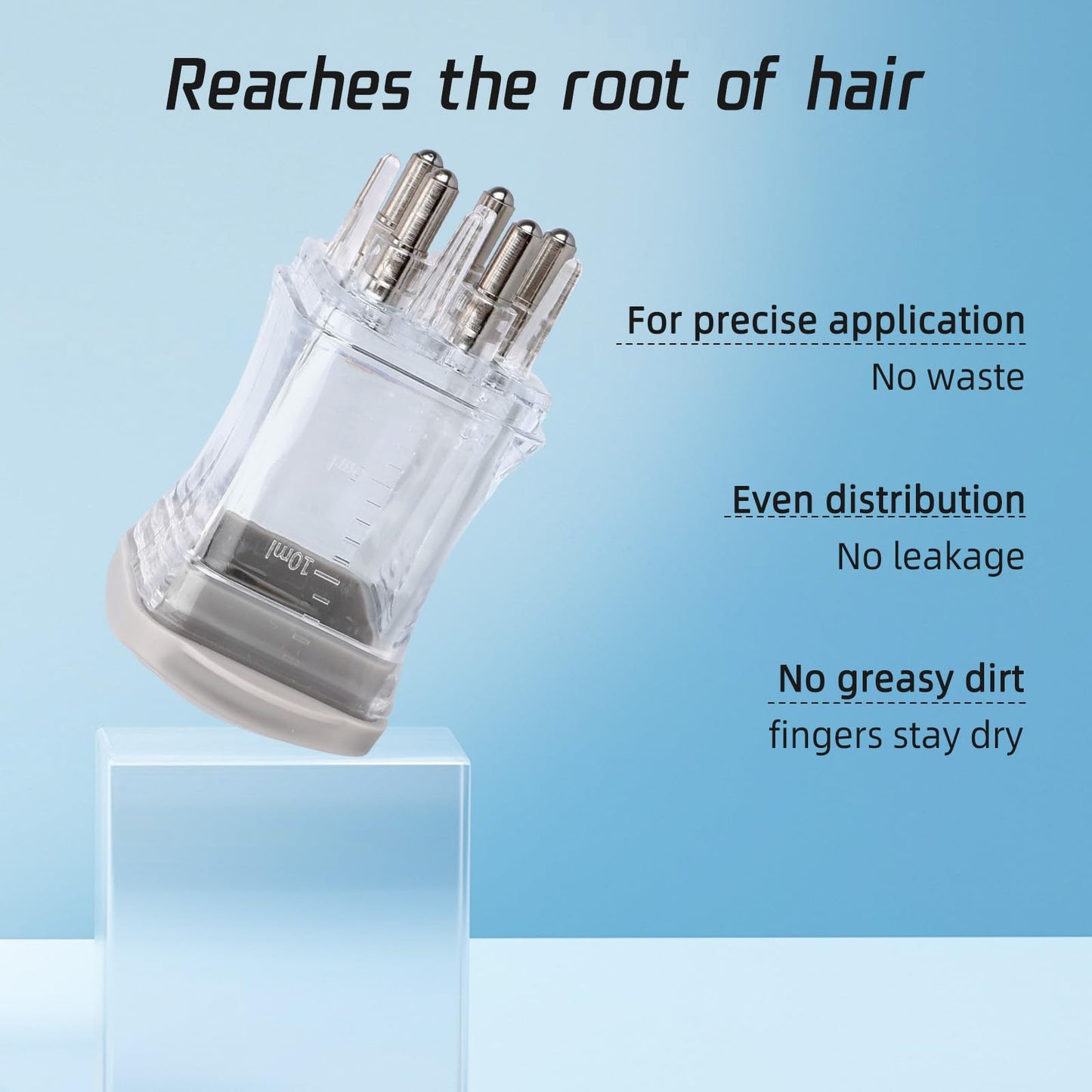 Gosknor hair oil applicator set of two in white and gray