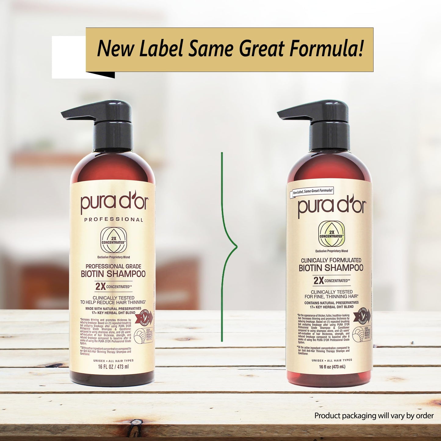 Premium USA imported anti hair thinning shampoo displaying seventeen key herbal ingredients blend