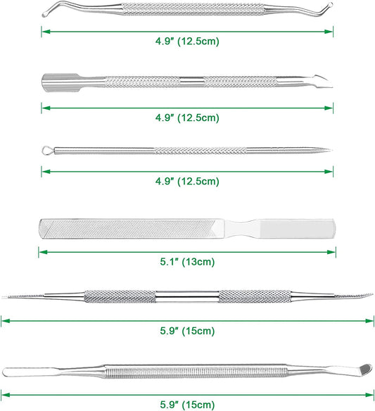 Surgical stainless steel nail lifters and files set