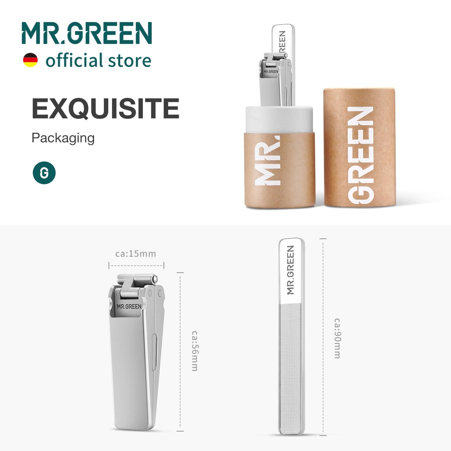 Travel-ready stainless steel nail grooming tool kit
