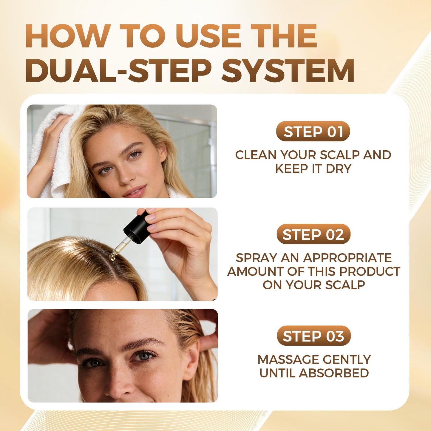 Authentic imported personal care hair solution bundle on a clean background.