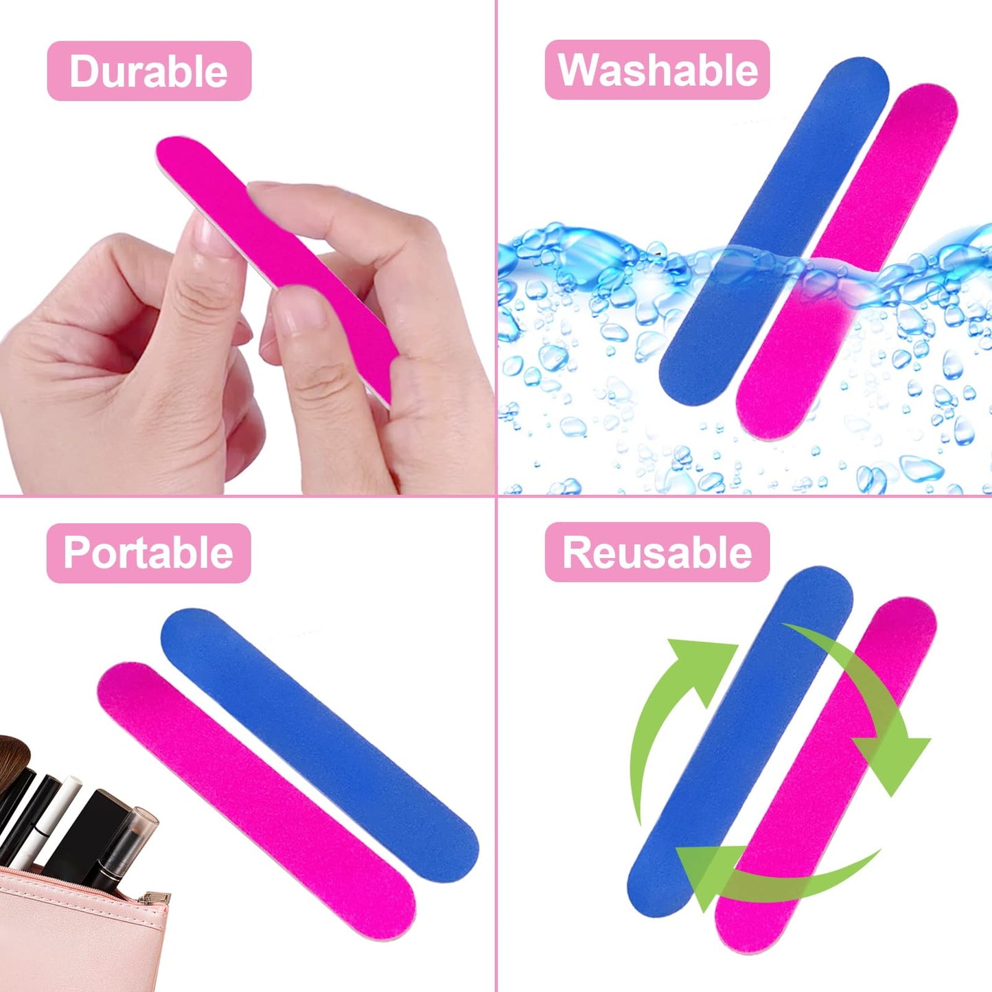 Small portable nail emery boards for precise grooming