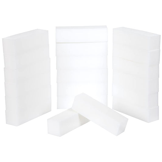 Set of 20 ForPro white nail buffing blocks