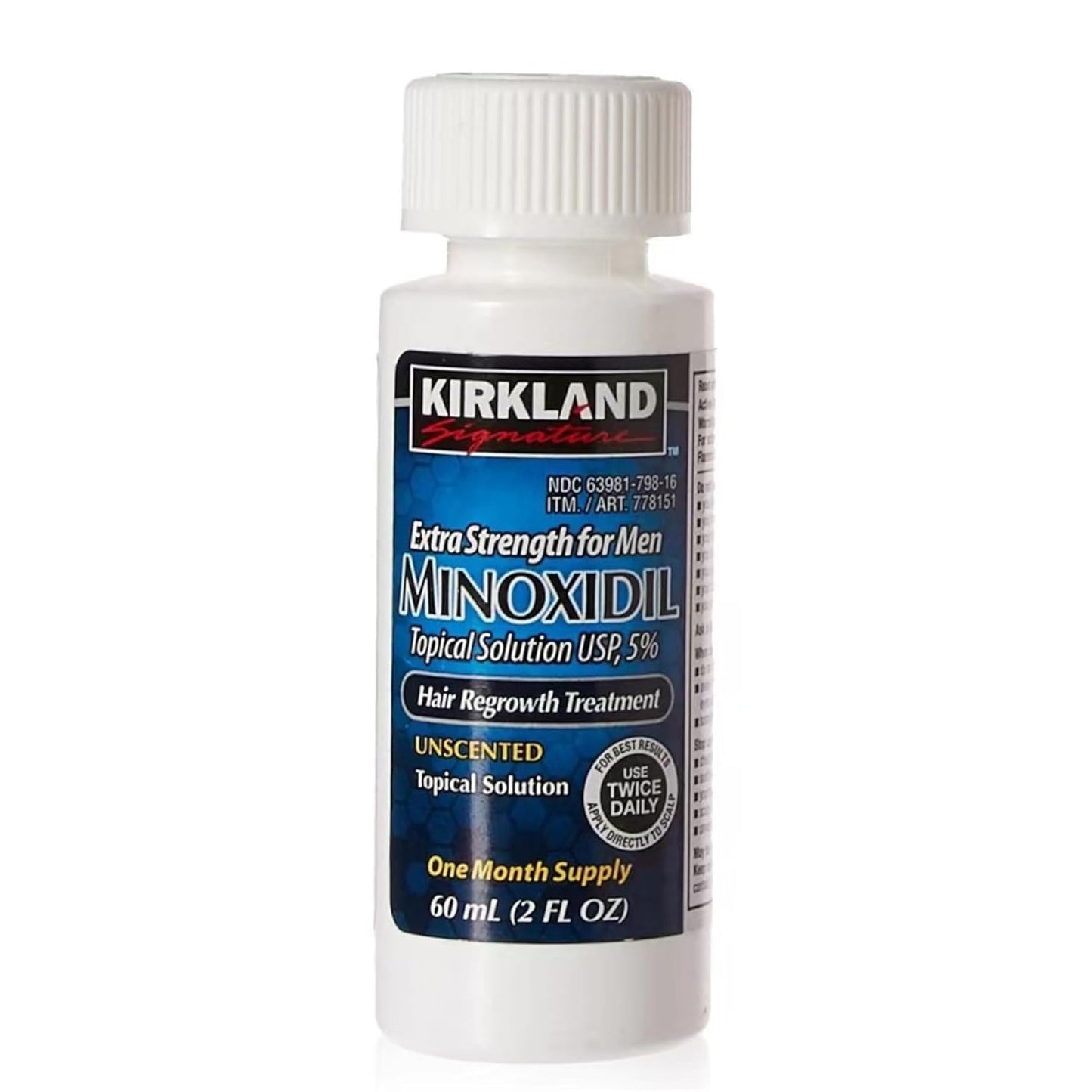 Authentic USA imported Kirkland Signature extra strength hair regrowth treatment for men scalp application