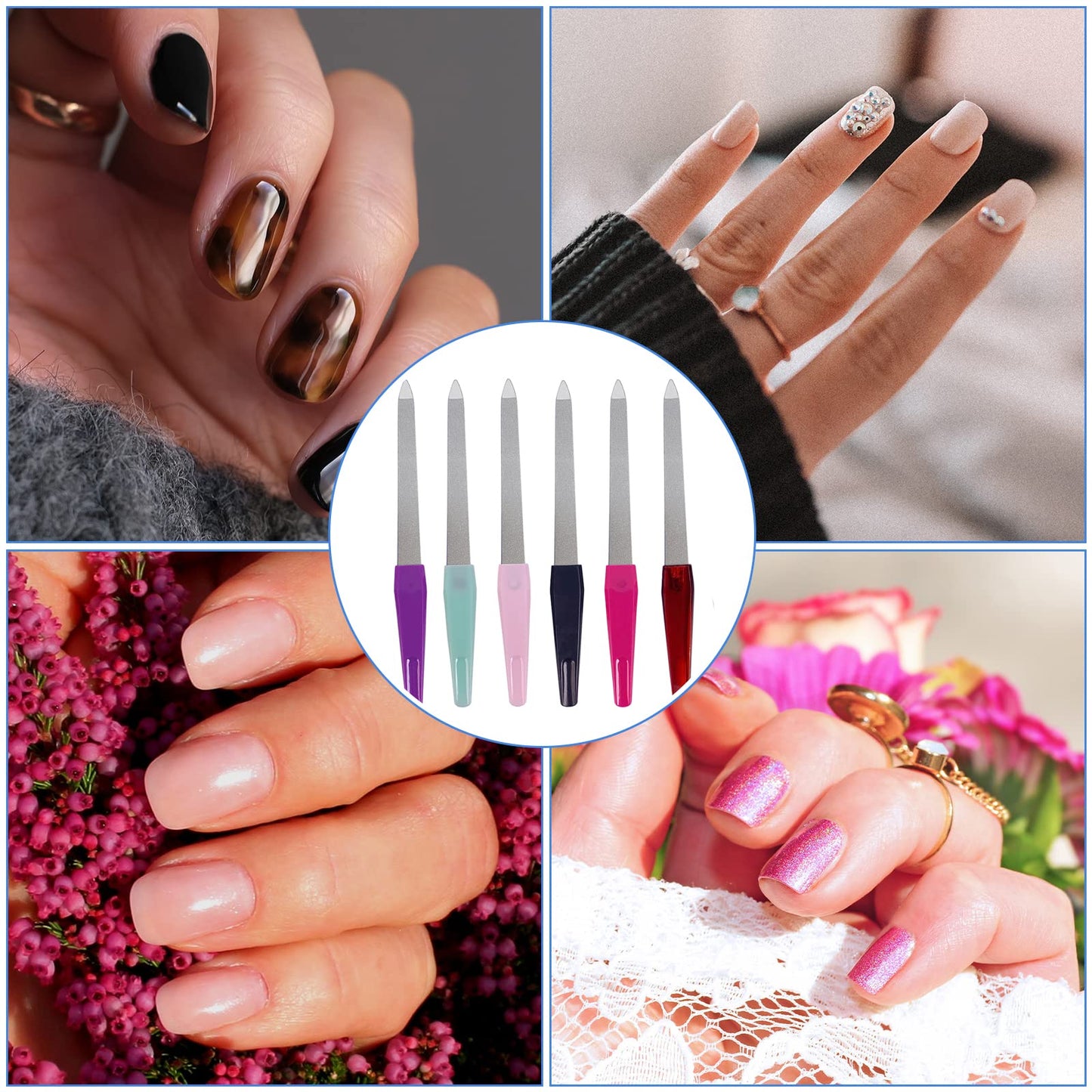 Professional nail grooming tools set for natural nails