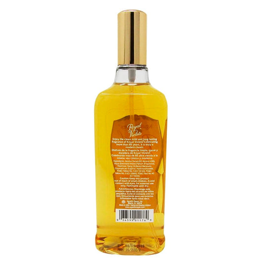 Agustin Reyes Royal Violets Eau de Cologne 7.6 fluid ounce plastic spray bottle packaging