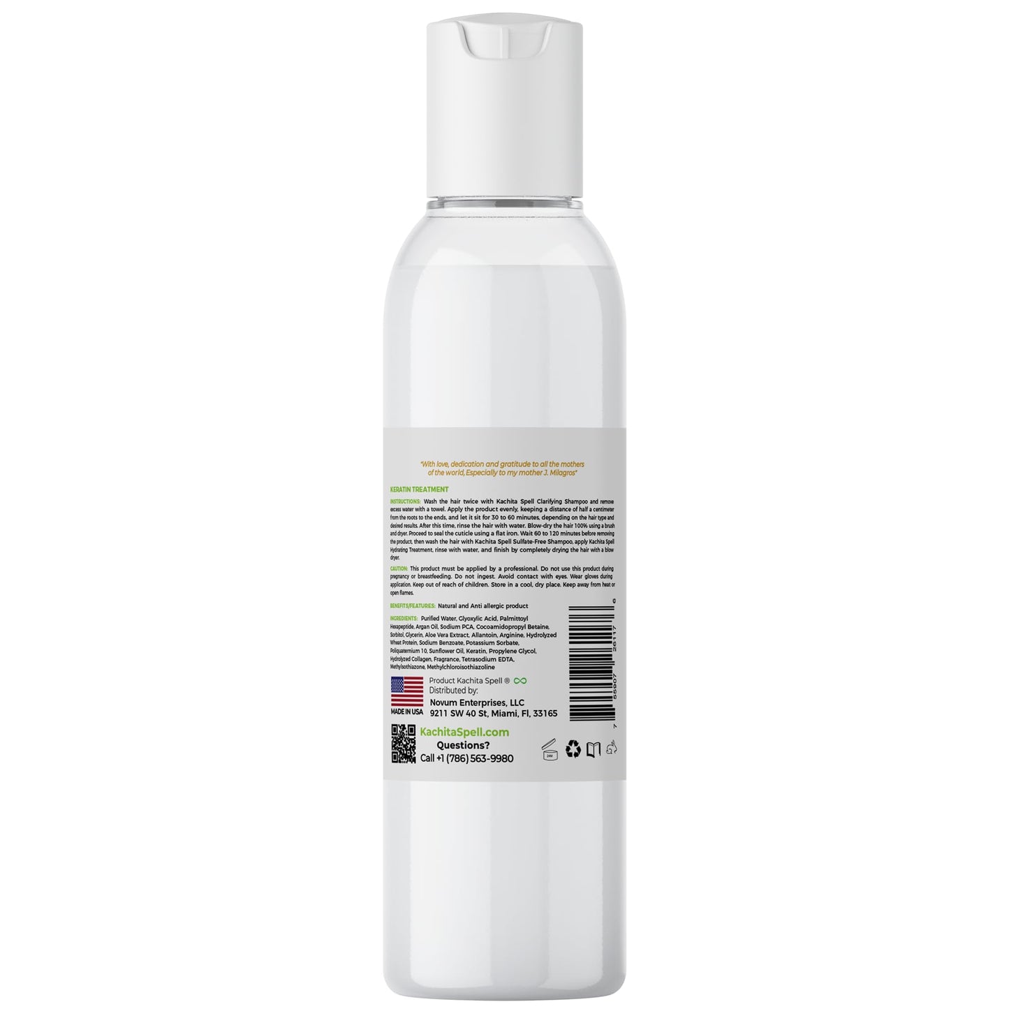 Hair repair and straightening formula by Kachita Spell