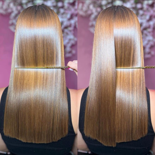 Moroccan Keratin professional hair straightening kit bottles
