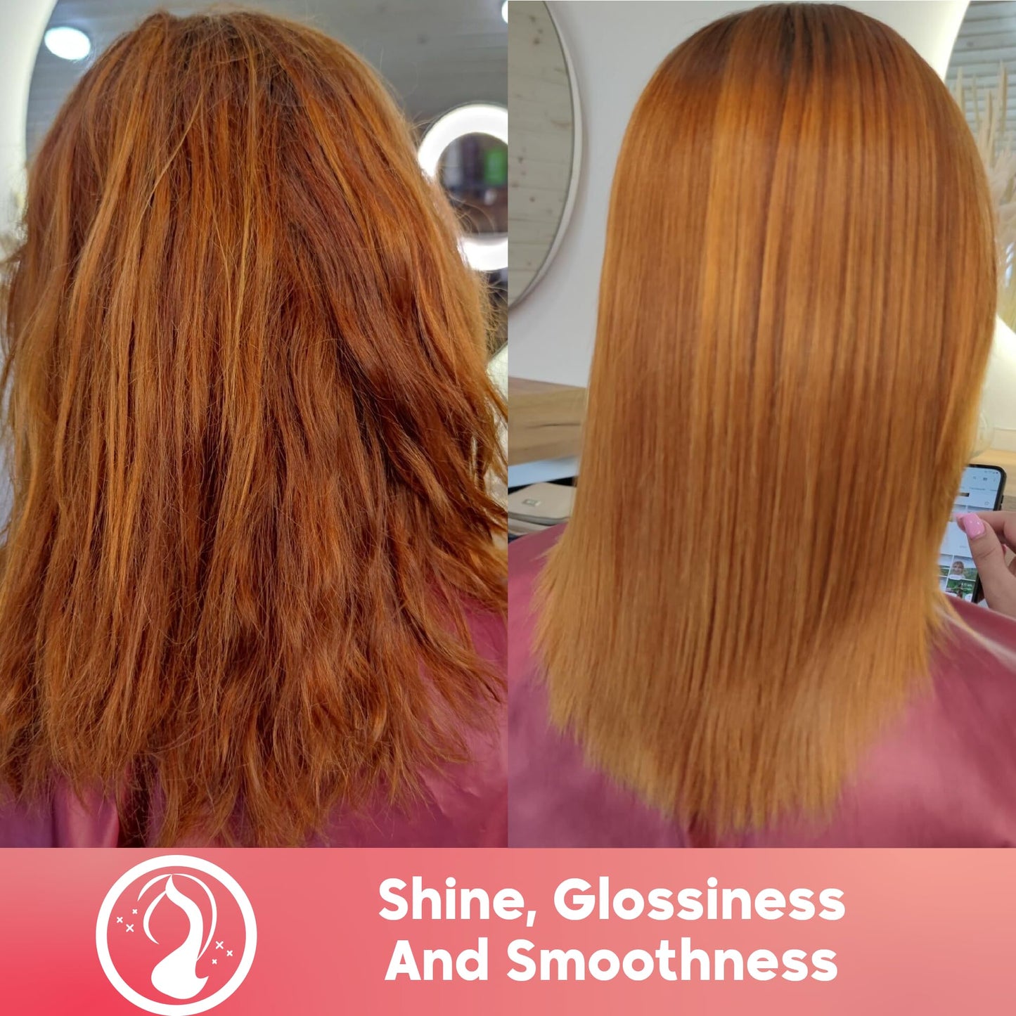 Instructions and details on Amazonliss keratin treatment bottle