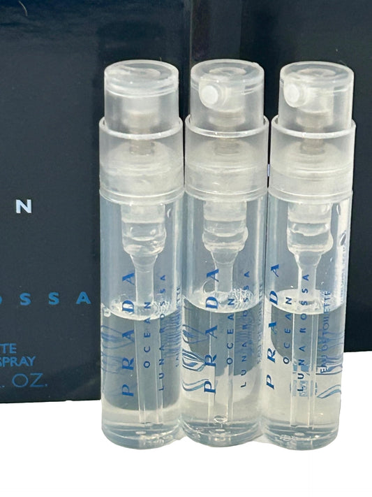 Prada travel size fragrance vials for men collection