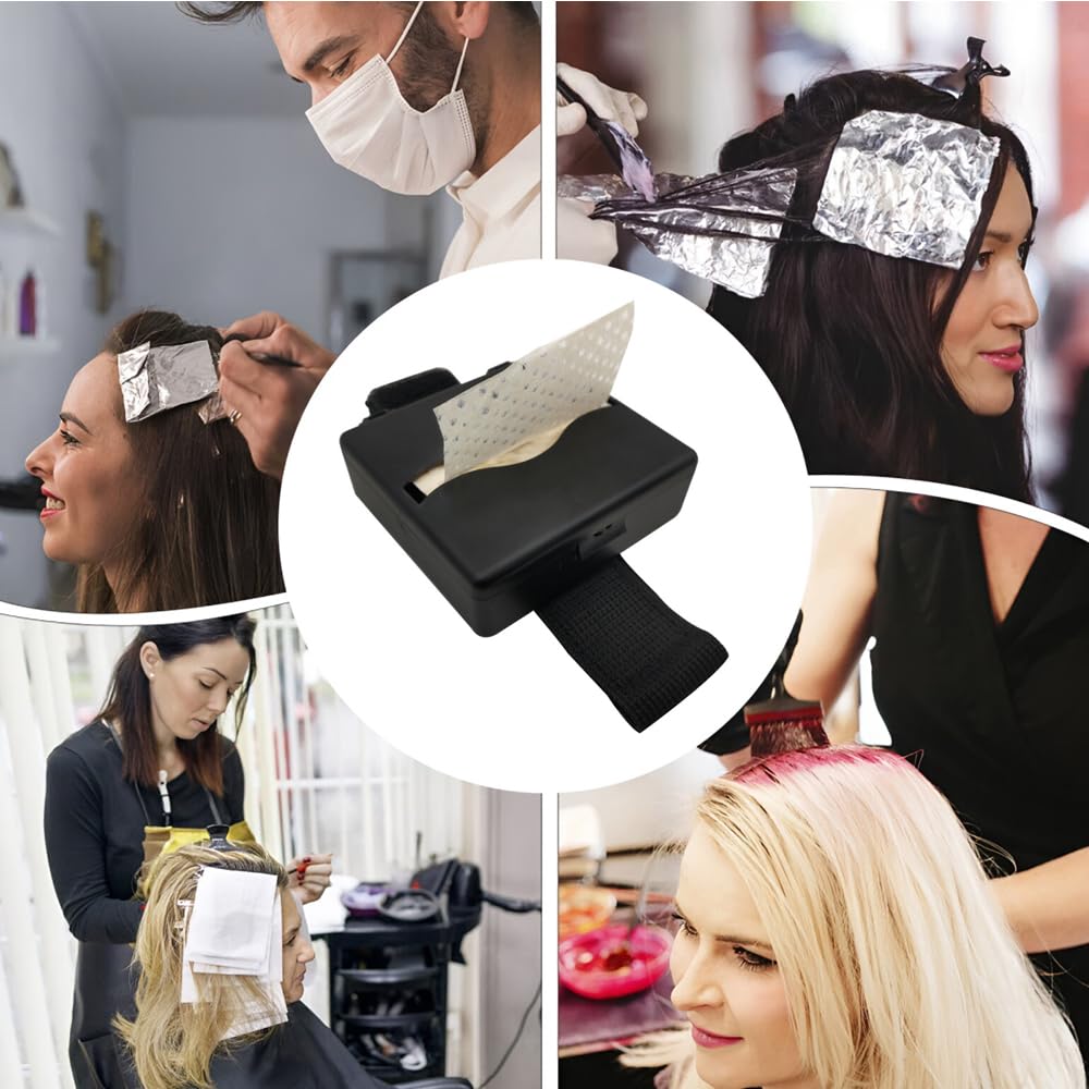 UZPDWK professional salon styling tools demonstrating hair ends wrapped in protective curling paper