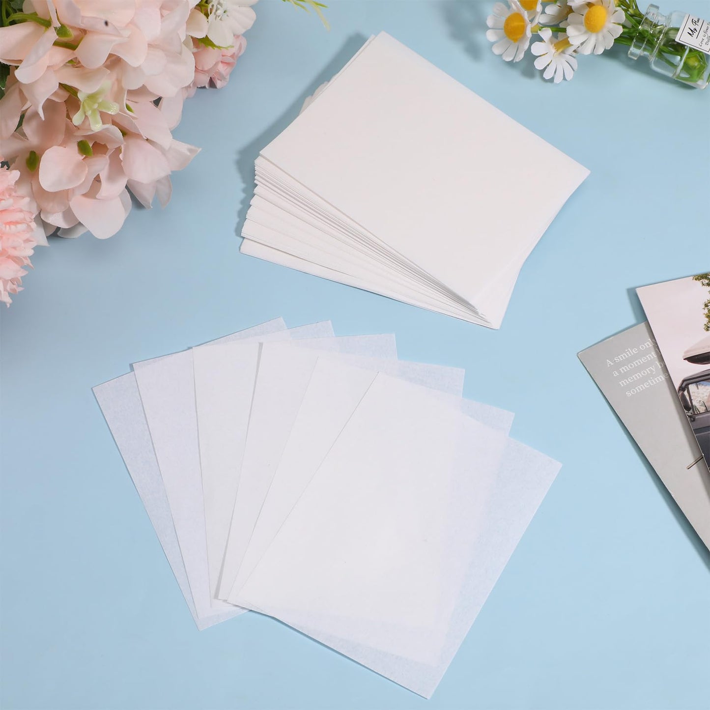 Authentic USA imported premium salon grade perm papers for wrapping hair on styling rods.