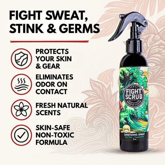 Fight Scrub body and gear deodorizing spray for MMA and wrestling