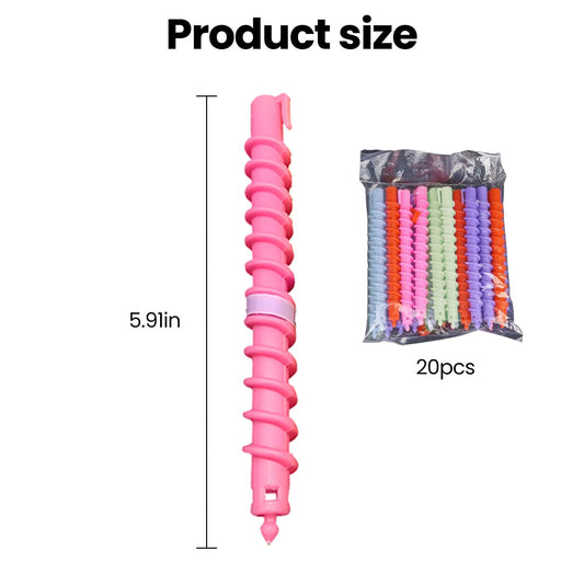 Close-up of the 15cm plastic styling rollers in assorted vibrant colors showing the hollow durable structure.