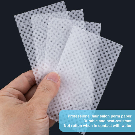 White breathable disposable salon hair styling tissues close up texture