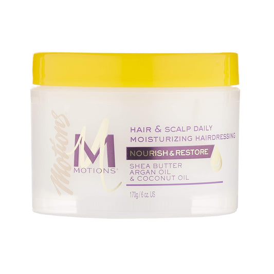 Motions Nourish And Restore Daily Hair Moisturizer cream texturizer close up