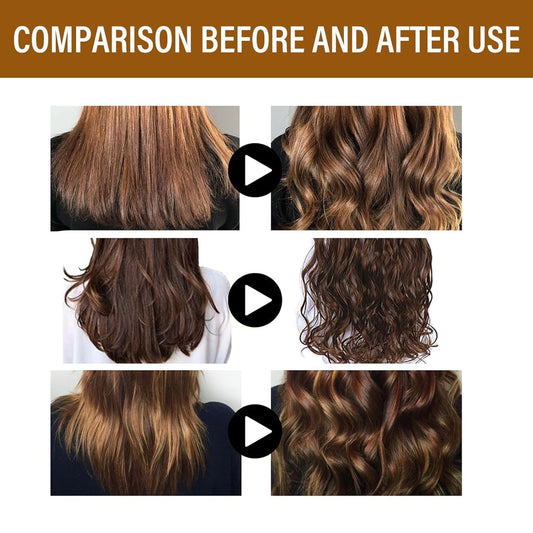 Two bottles of Utapossin curly hair styling cream side by side