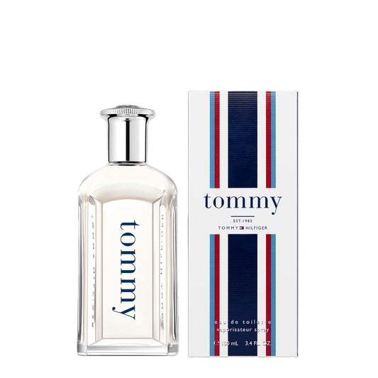 Authentic Tommy Hilfiger men fragrance clear glass packaging display