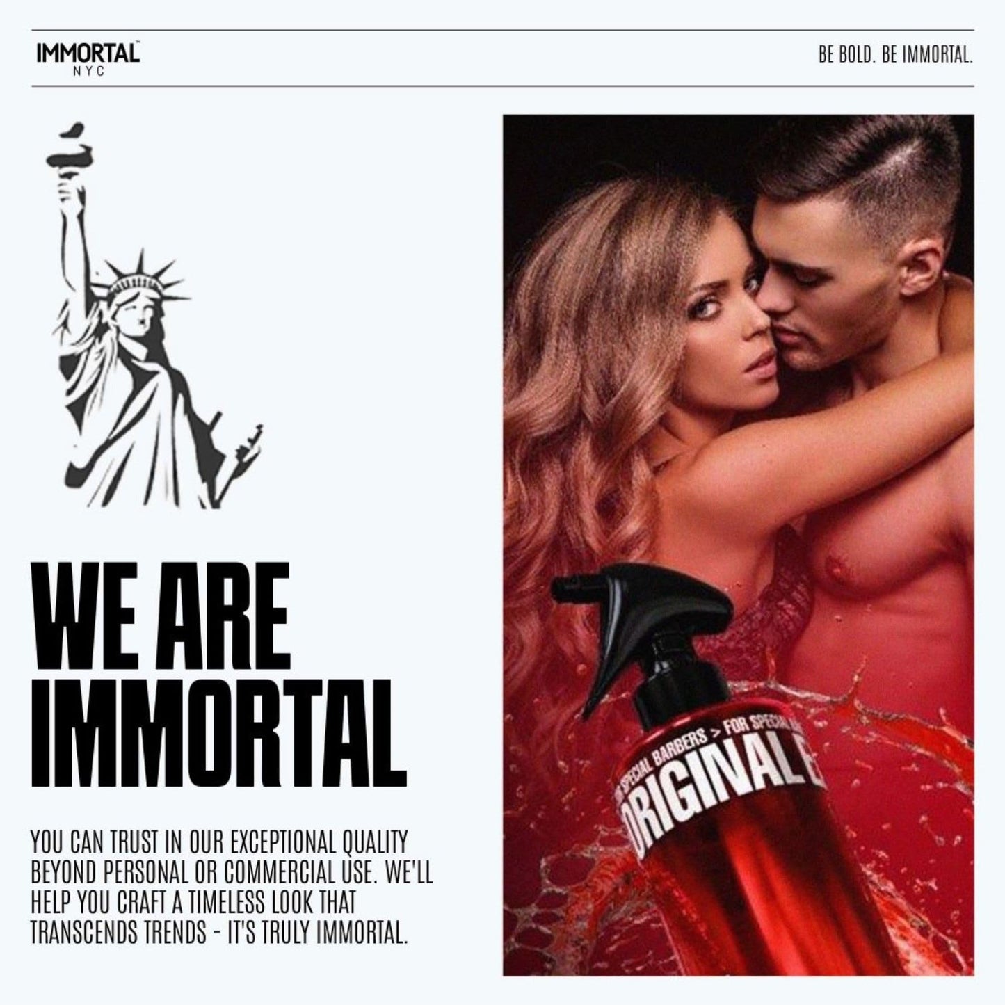 Immortal NYC Reserve 01 bottle with aftershave texture spray mist