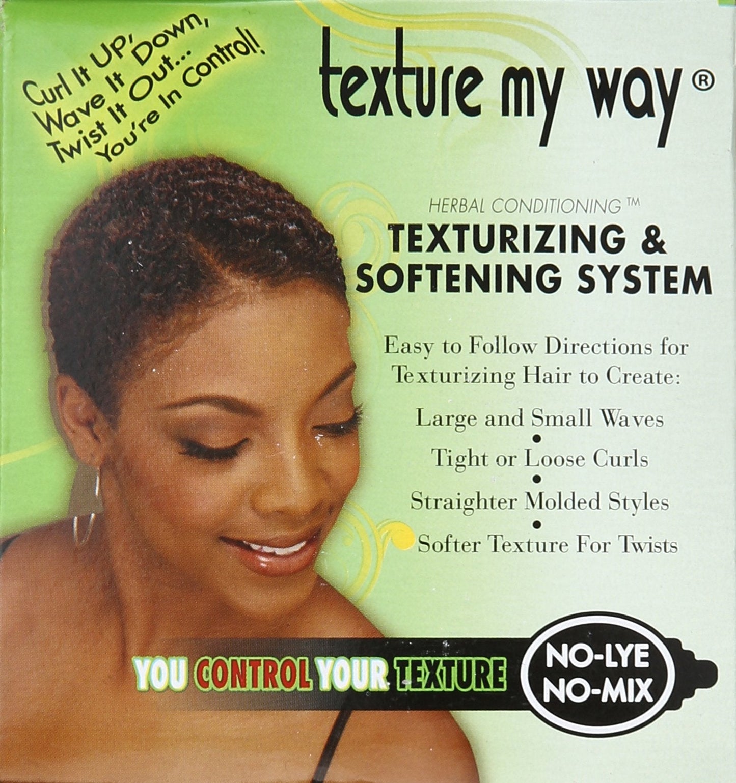 Top view of the Africa's Best hair texturizing system kit