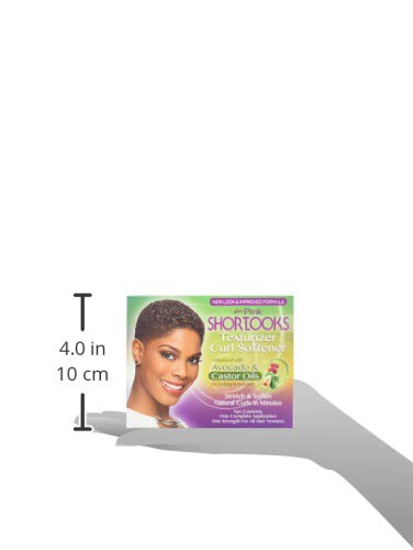 Imported Lusters ShortLooks curl softener box showing avocado and castor oil benefits