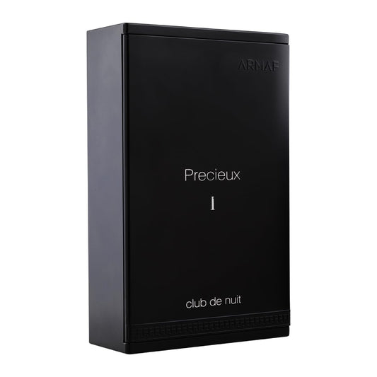 Armaf Club De Nuit Precieux I perfume bottle showing luxury details and gold accents