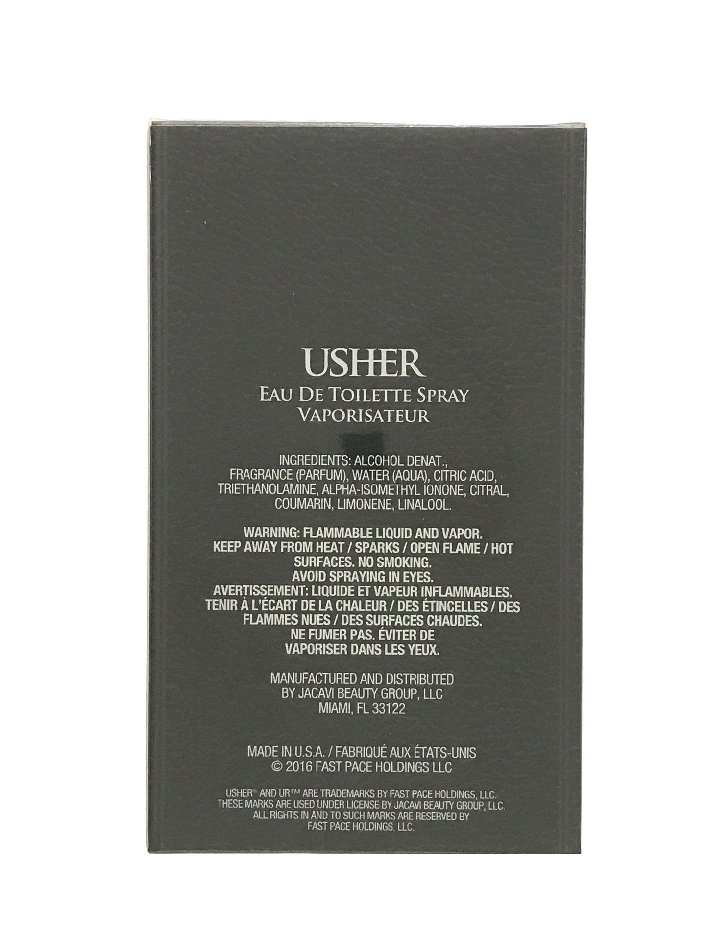 Authentic USA imported Usher He cologne for men elegant packaging profile