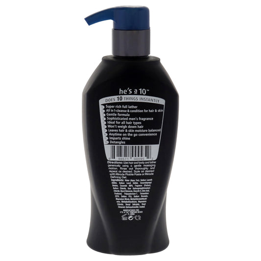 Authentic USA imported It's A 10 men's grooming 3-in-1 wash bottle.