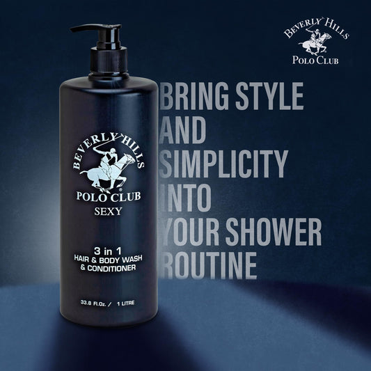 Beverly Hills Polo Club Sexy scent multi-purpose hair and body wash large pump bottle