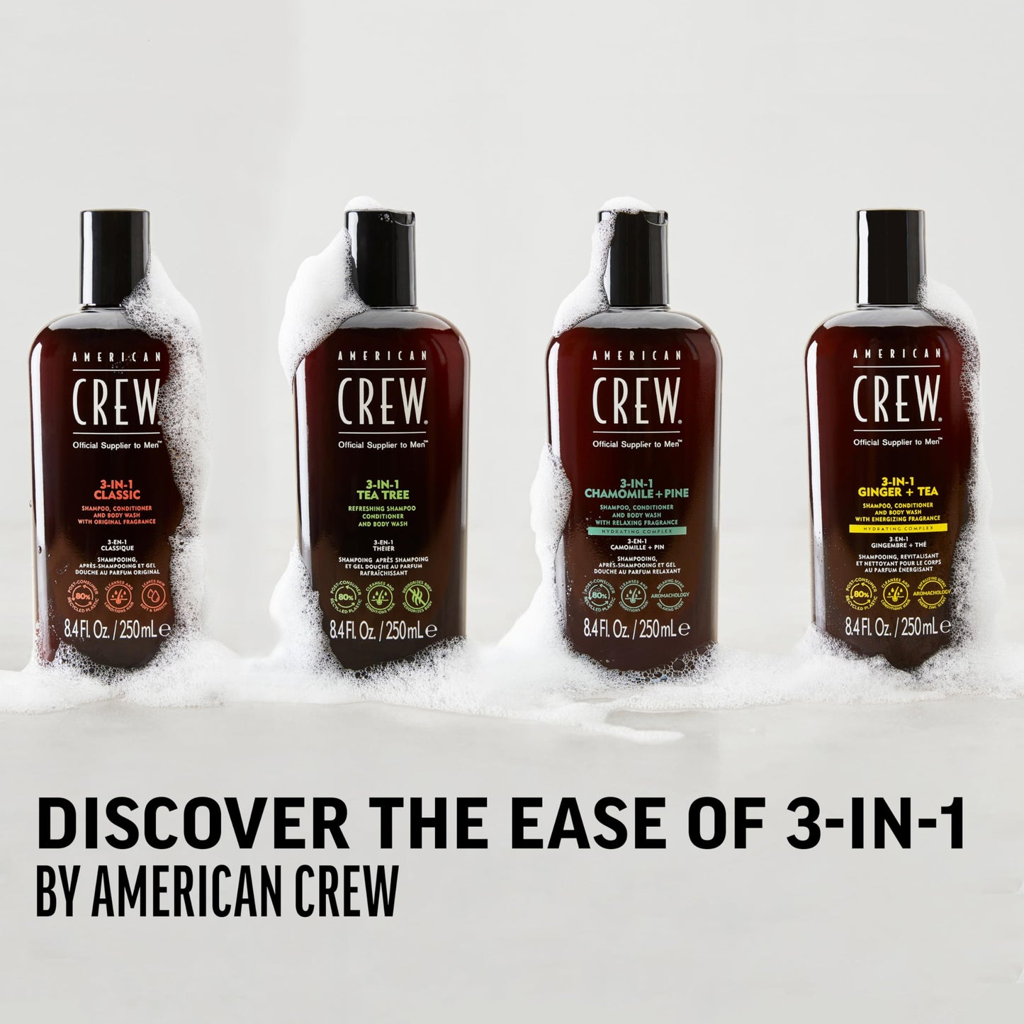 Authentic USA imported American Crew 3-In-1 grooming essential