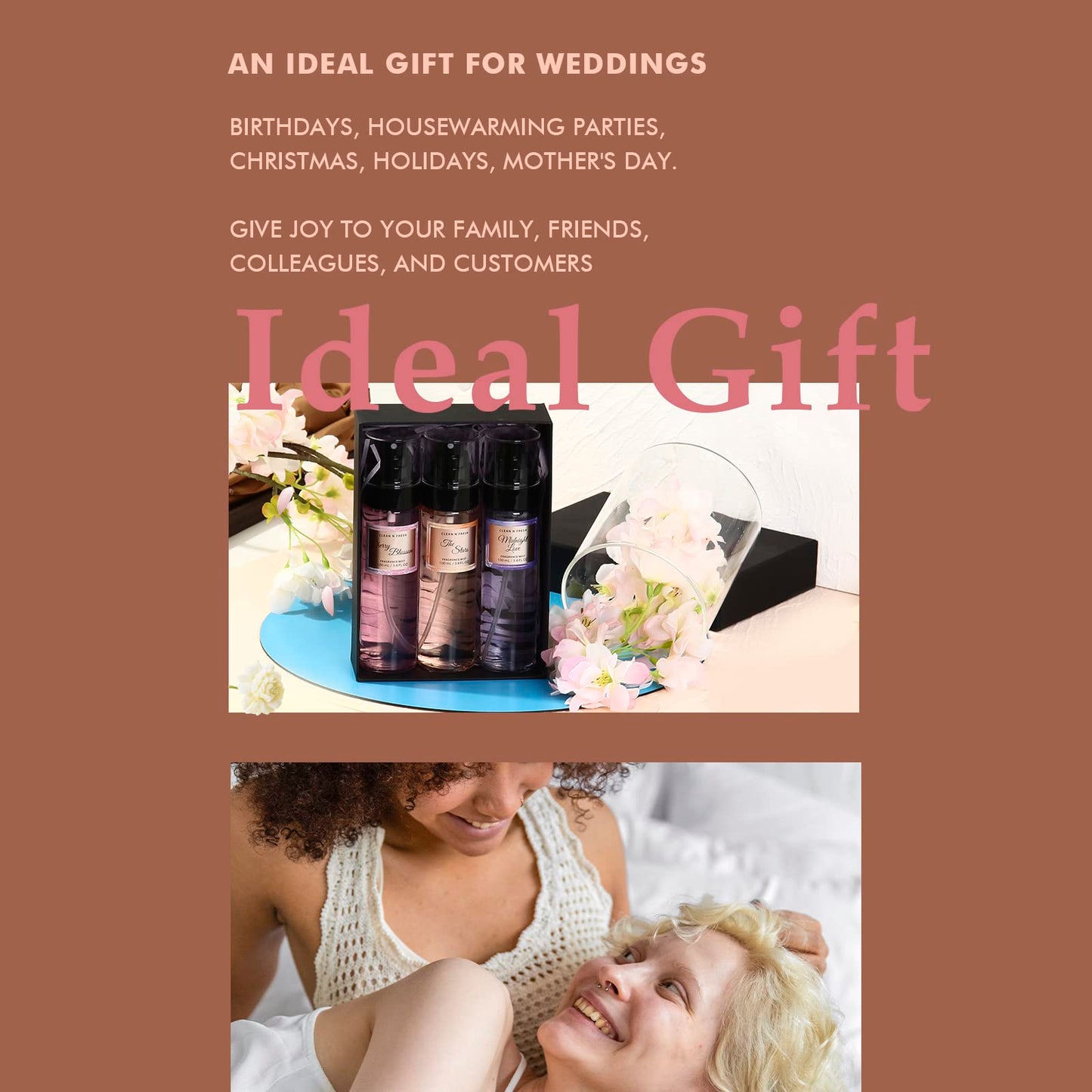 Authentic USA imported Clean-N-Fresh body mist set in original packaging.