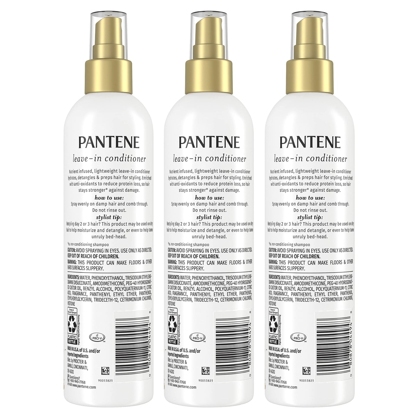 Pantene Repair and Protect hair care 3 pack packaging