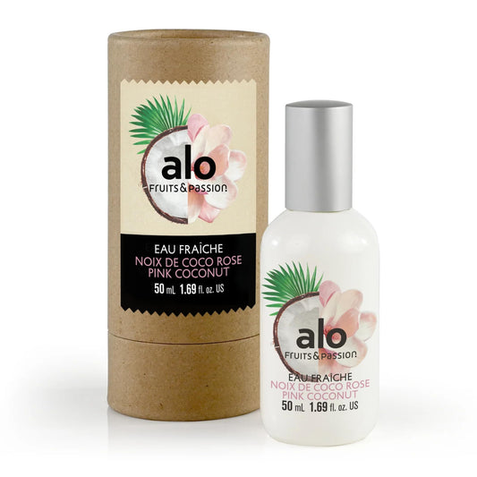 Cucina Pink Coconut Eau Fraiche light and airy warm weather body spray packaging