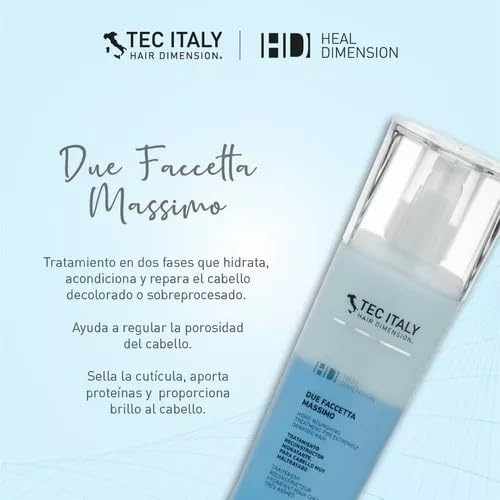 Authentic USA imported hydro nourishing hair treatment by Tec Italy displayed on a clean background.