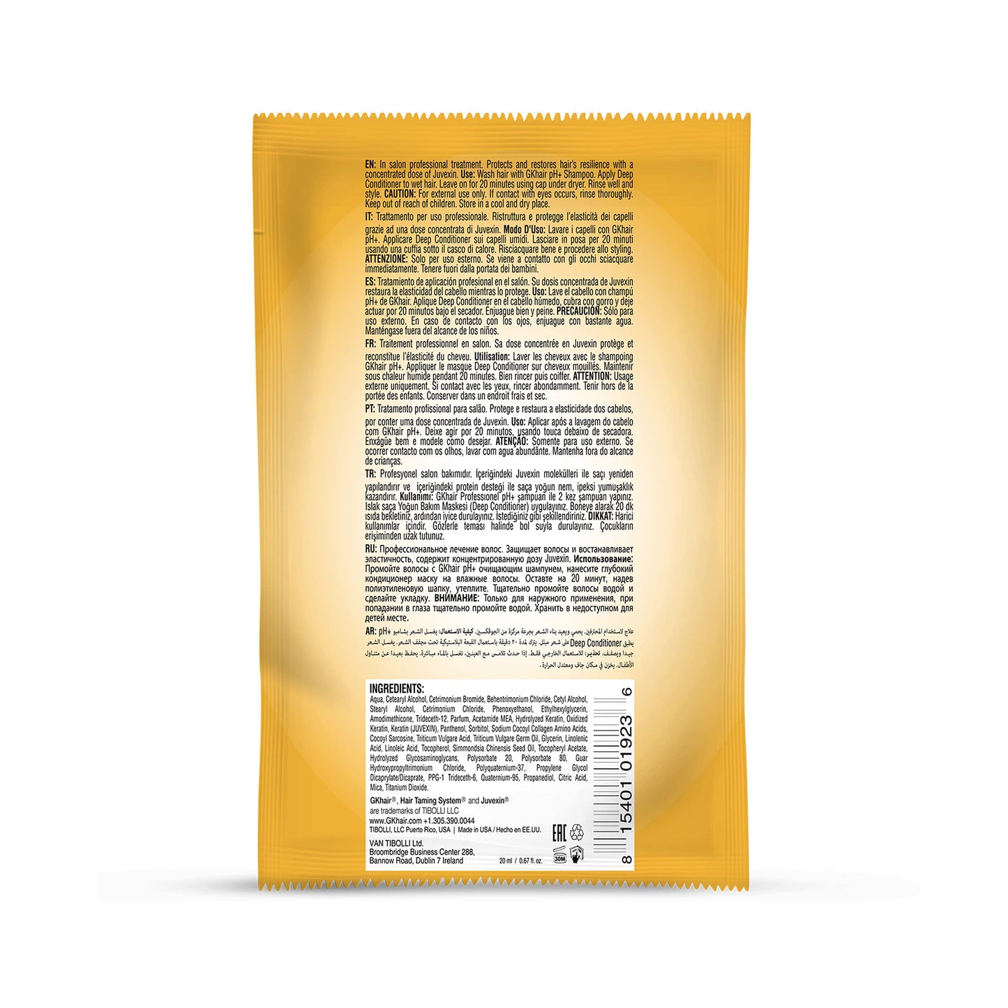GK HAIR jojoba oil and natural grain extract enriched deep conditioner product layout