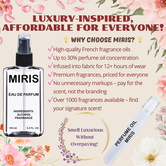 MIRIS impression of Baccarat Rouge 540 perfume bottle showing clear glass and cap